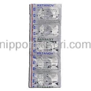 ケタノブ Ketanov, トラドール ジェネリック, ケトロラクトロメタミン, 10mg, 錠 包装