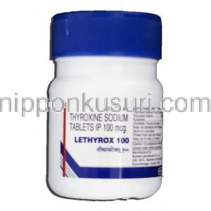 レチロックス100 Lethyrox 100,  レボチロキシン ジェネリック, レボチロキシンナトリウム 100mcg, 錠