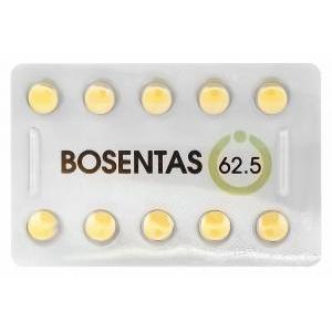 ボセンタス　Bosentas、ジェネリックトラクリア、ボセンタン62.5mg 包装シート