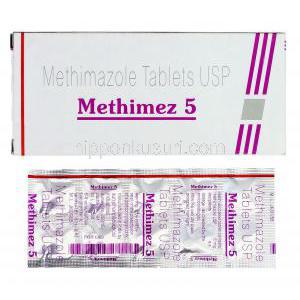 メチメズ Methimez, タパゾール  ジェネリック,  メチマゾール 5mg, 錠