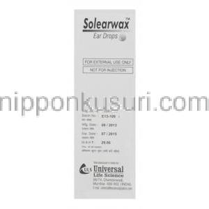 ソルイヤーワックス　点耳液 パラジクロロベンゼン 2% 　ベンゾカイン 2.7% クロロルブト