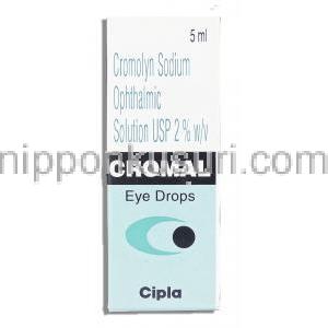 クロマル 点眼薬, クロモグリク酸/ベンザルコニウム配合 2% 0.01% 点眼薬 (Cipla) 製造者情報