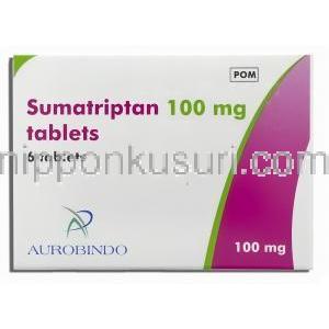 スマトリプタン , スマトリプタン 100mg 錠 (Aurobindo) 箱