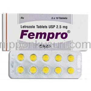 フェムプロ, レトロゾール  2.5mg 錠 (Cipla)