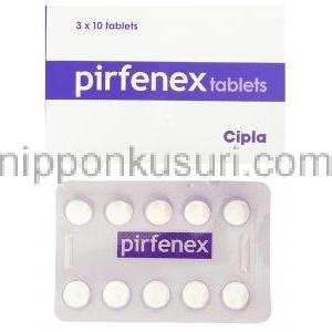 ピルフェネックス, ピルフェニドン 200mg 錠 (Cipla)