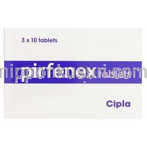 ピルフェネックス, ピルフェニドン 200mg 錠 (Cipla) 箱