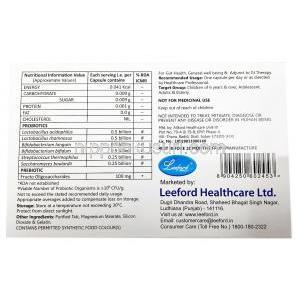 リー バイオティック, プレバイオティック / プロバイオティクス, カプセル,製造元： Leeford healthcare, 箱情報