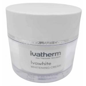 イバホワイト ホワイトニングクリーム50g,製造元： Ivatherm, クリーム容器