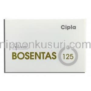 ボセンタス Bosentas, トラクリア ジェネリック, ボセンタン 125mg 錠 (Cipla) 箱